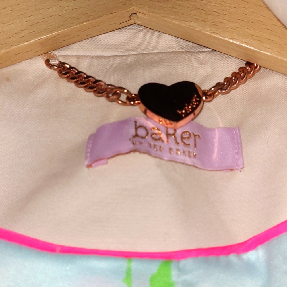 Ted Baker Girls Pink Flared Trench Coat - Picture 6 of 8